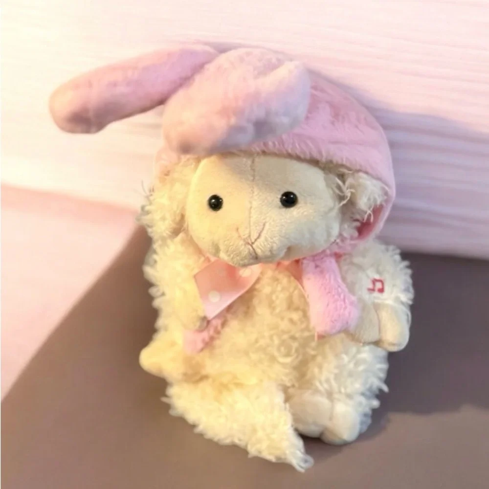 Cuddle Barn Leaping Lulu Animated Lamb Plush Rabbit Ears Sings Peter Cottontail